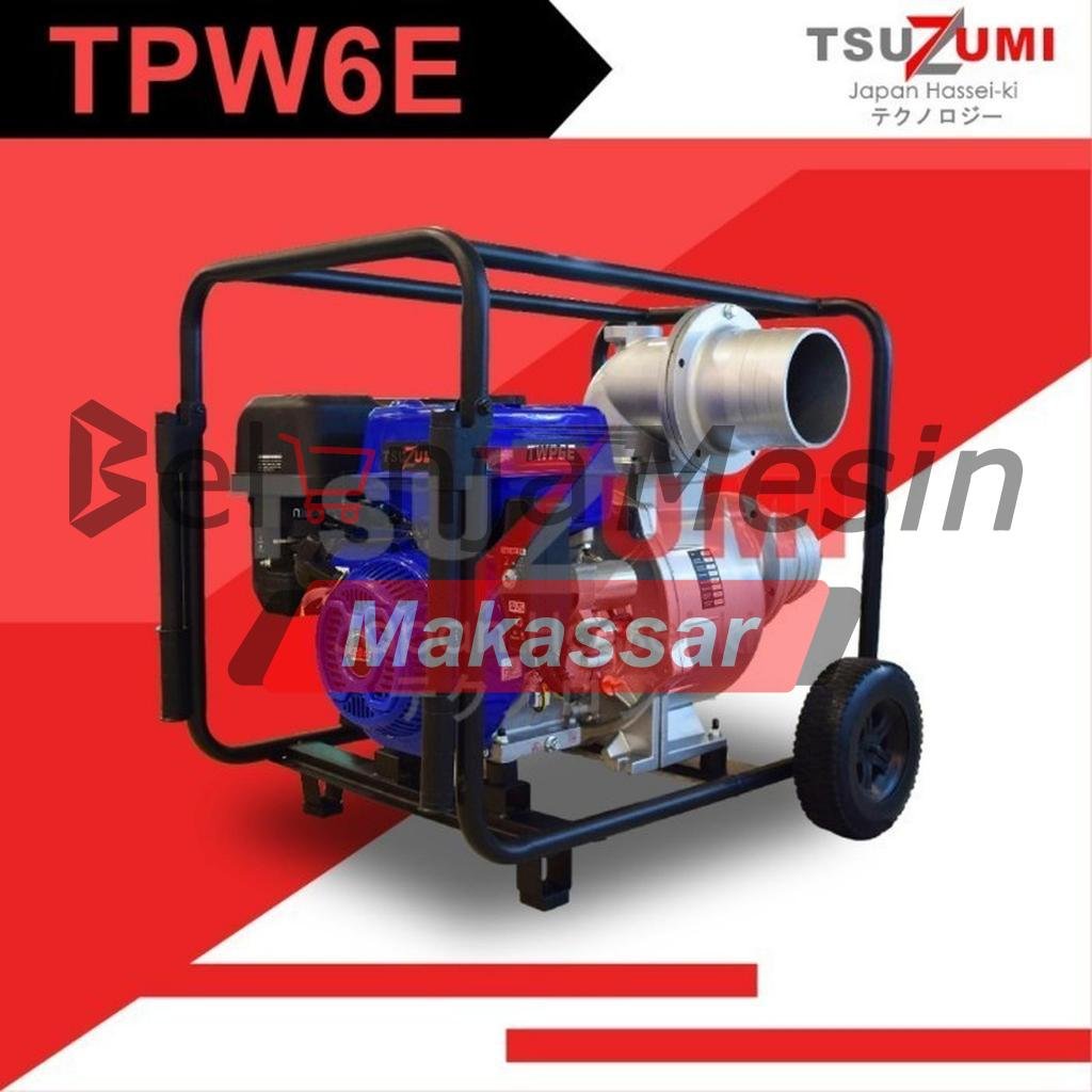 Pompa Alkon Gasolin 6 Inch 8.1KW 3600 RPM Tsuzumi TWP6E - Image 4