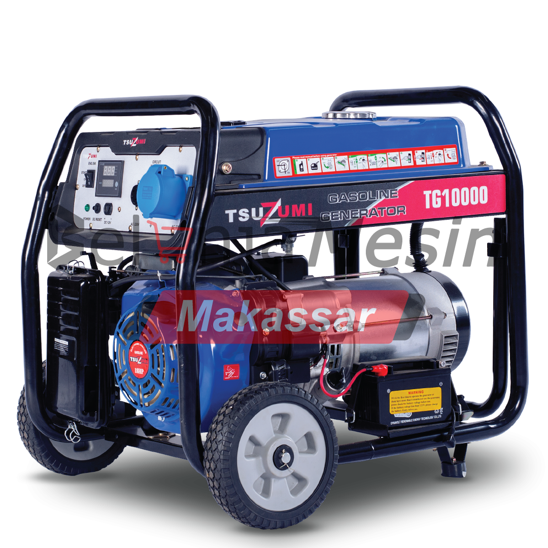 Genset Open Bensin 10 KVA 8 KW 1 Phase TG10000 TSUZUMI