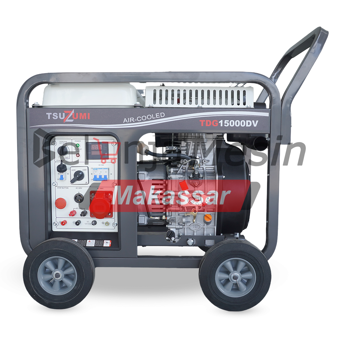 Genset Open Diesel 15 KVA 3 Phase 12.000 Watt TDG15000DV Tsuzumi - Image 7