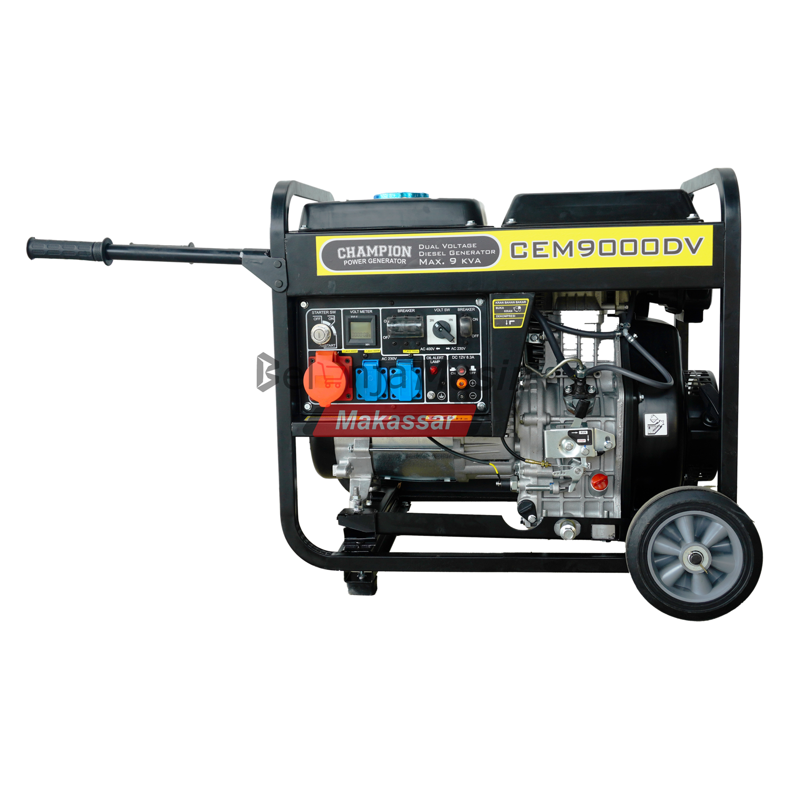 Genset Open Diesel 9 KVA 7000 Watt 3 Phase CEM9000DV CHAMPION