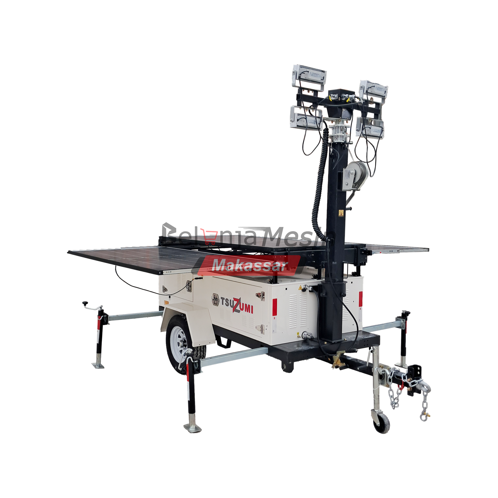 Tower Light Solar Panel 4 X 150 Watt LED 84.000 Lumens SLT7+ TSUZUMI