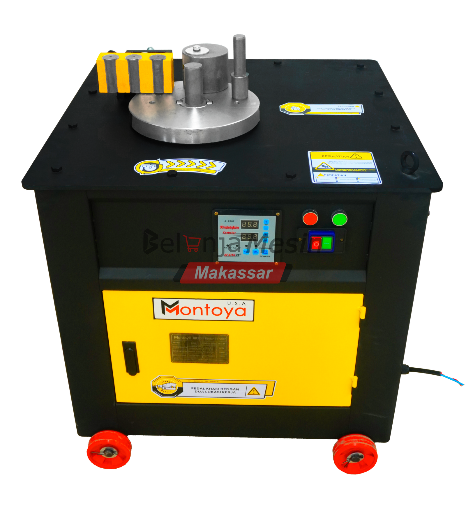 Mesin Pembengkok Besi Ulir 6-25 mm 1 Phase Bar Bending BB32-1 Montoya - Image 2