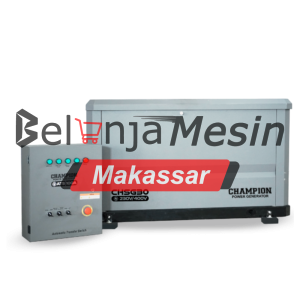 Genset Home Standby 25 KVA Bahan Bakar LPG 3 Phase CHSG30+ATS Champion