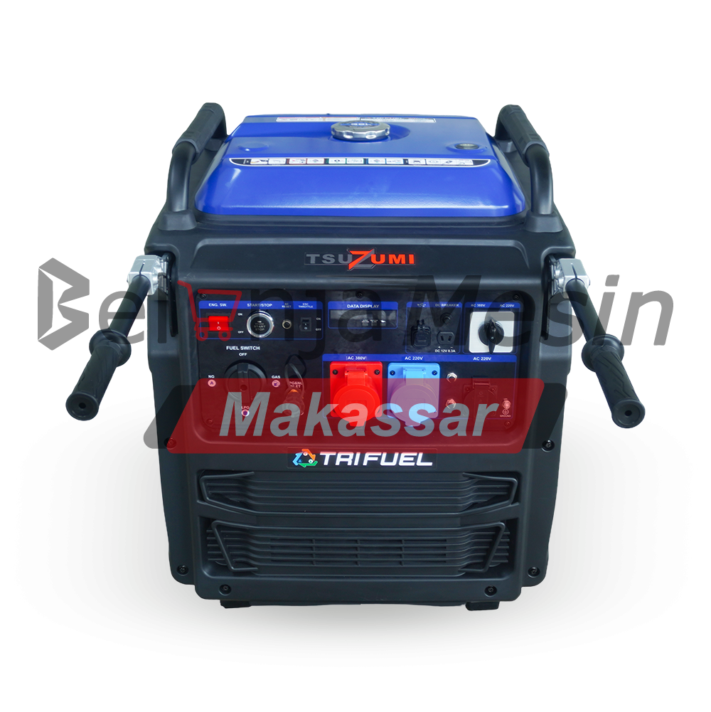 Genset Silent Inverter 12 KVA 10 KW Trifuel Bensin/LPG/Gas Alam 3 Phase TIG12000SDV TSUZUMI - Image 4