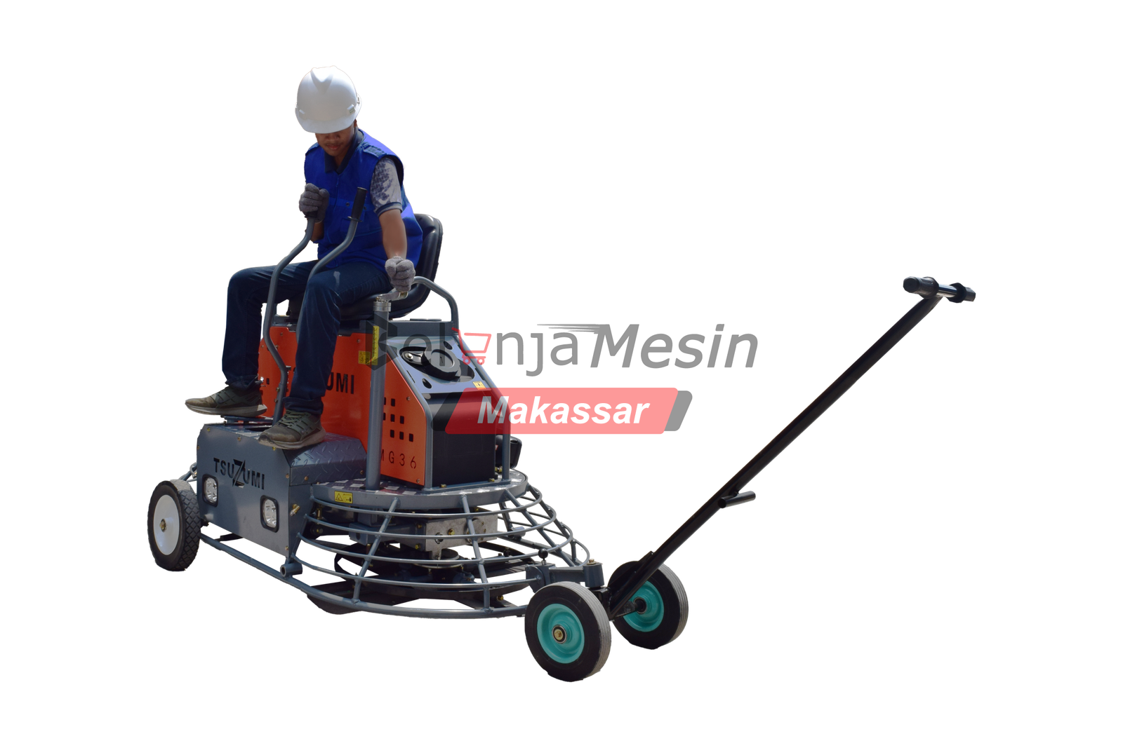 Mesin Power Trowel Ride On 18 HP Electric Starter TMG36+HGX690TSUZUMI - Image 7