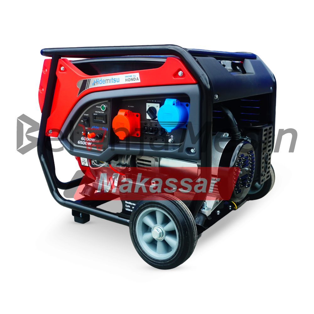 Genset Open Bensin 7.5 KVA 6 KW HG8500DV Hidemitsu