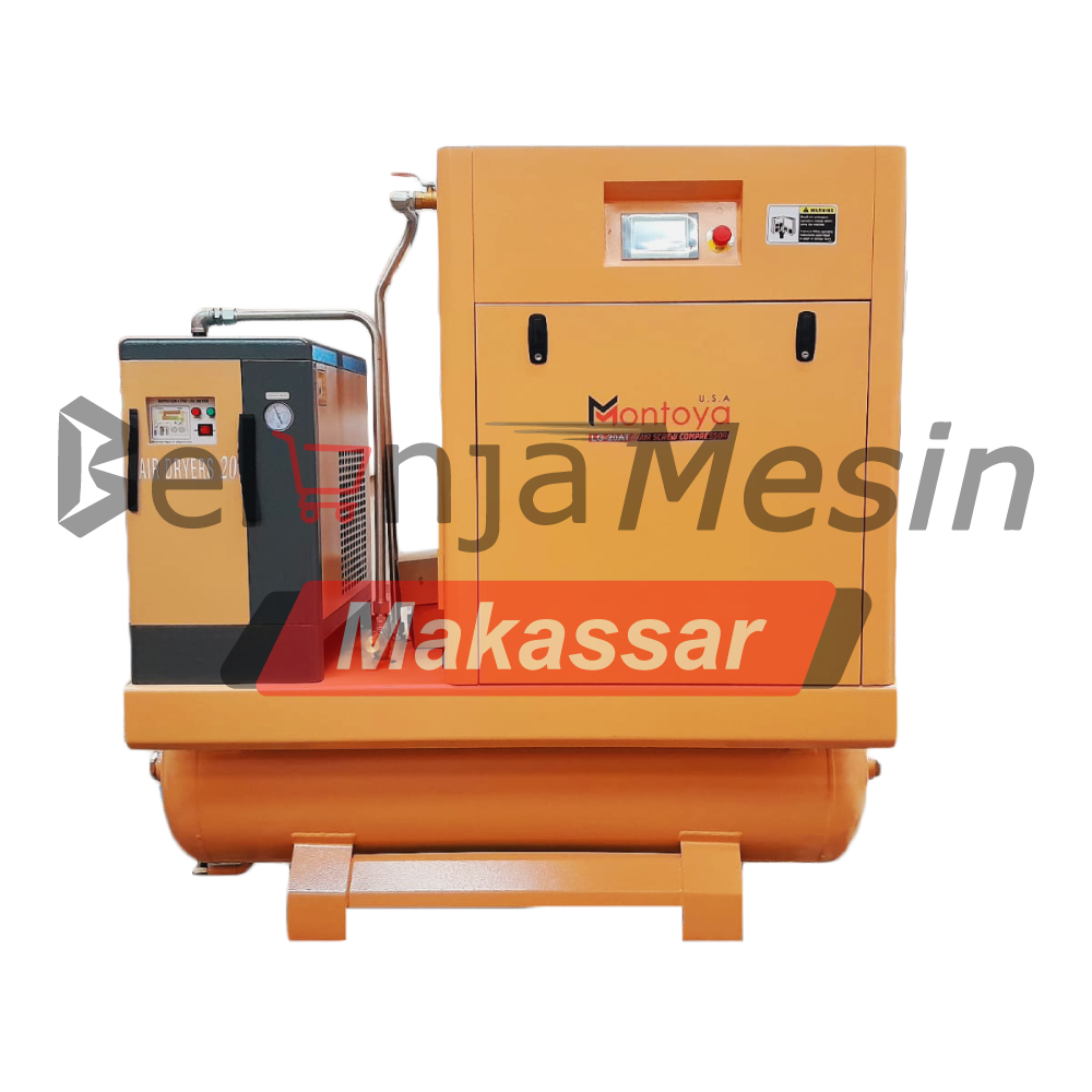 Kompresor Angin Screw 10 HP 13.8 Bar 3 in 1 LG10AT Montoya - Image 2
