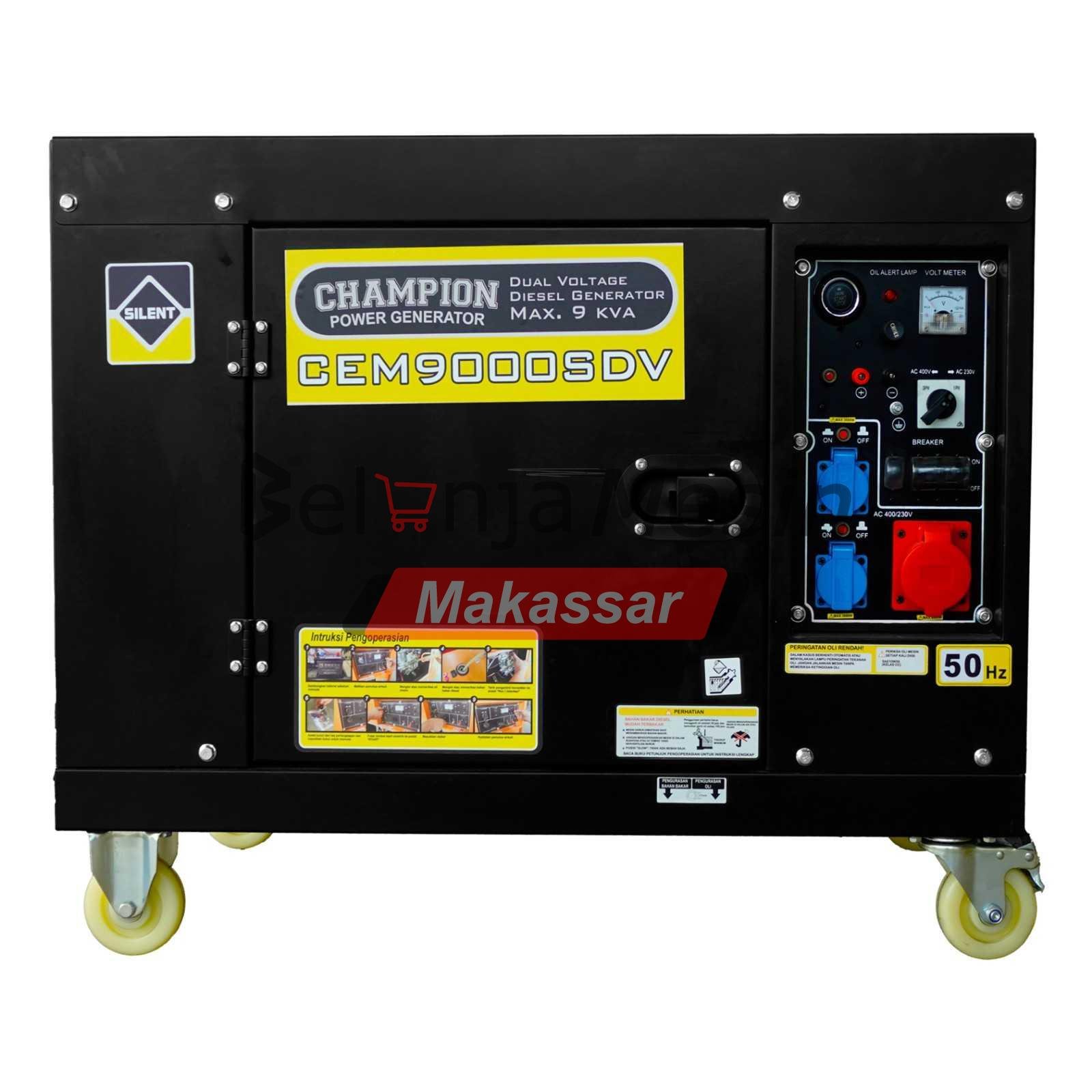 Genset Silent 6000 Watt CEM9000SDV Champion