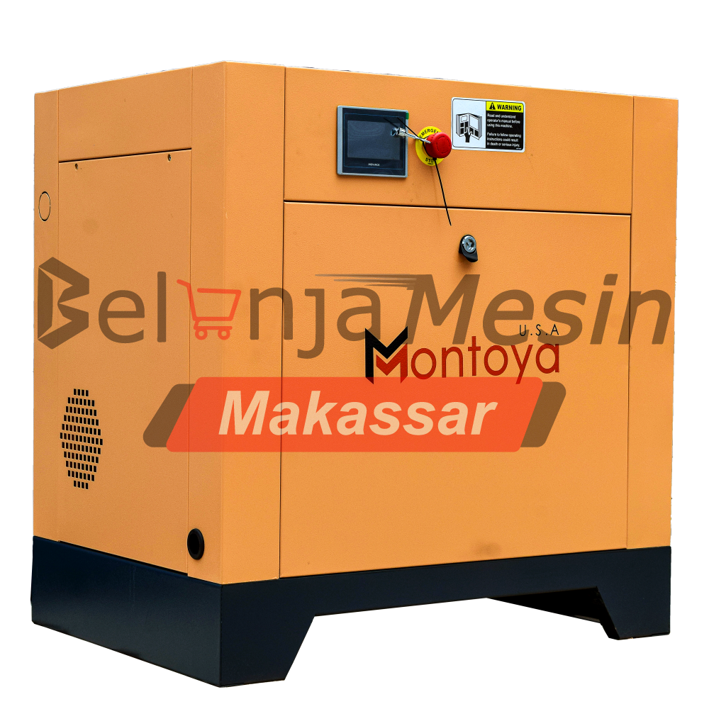 Kompresor Angin Screw 10 HP (7.5 kW) Industrial Air Compressor USA SV10 Montoya