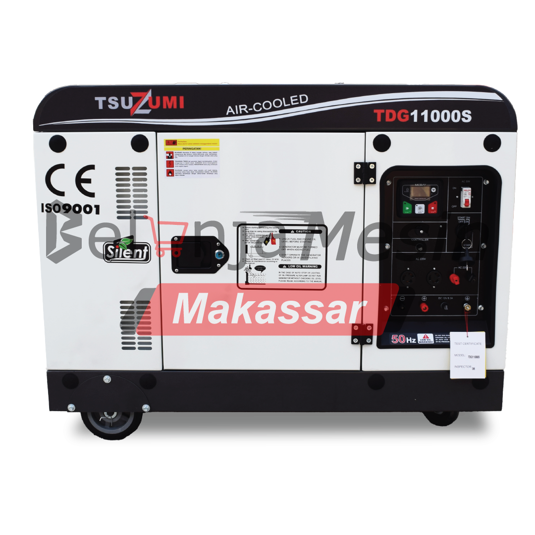 Genset Diesel Silent 10 Kva 8000 8500 watt 1 Phase TDG11000S TSUZUMI