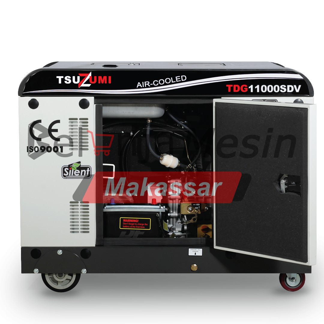 Genset Silent Diesel 10 Kva 7.5000 watt 3 Phase TDG11000SDV Tsuzumi - Image 4