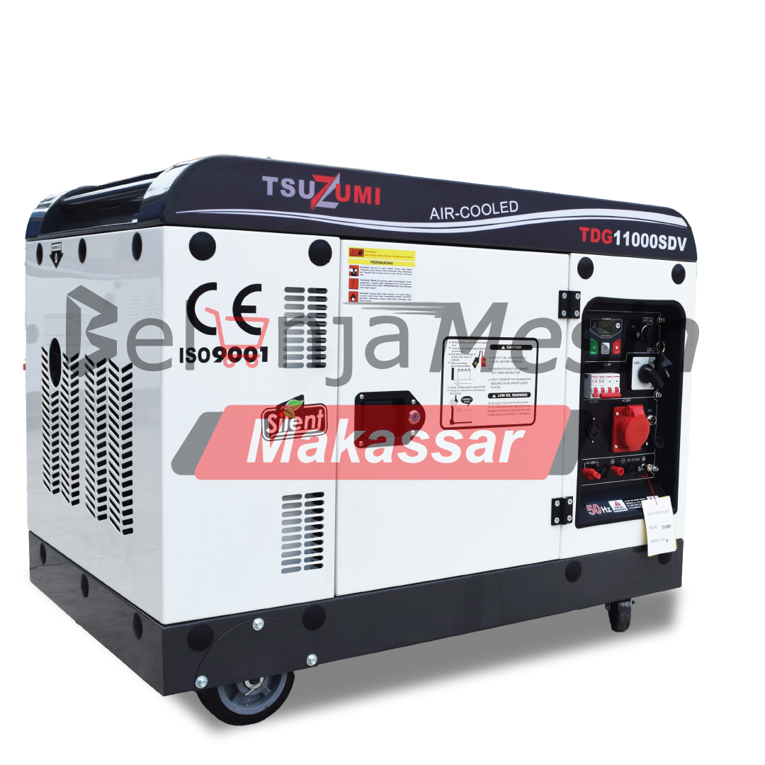 Genset Silent Diesel 10 Kva 7.5000 watt 3 Phase TDG11000SDV Tsuzumi - Image 3