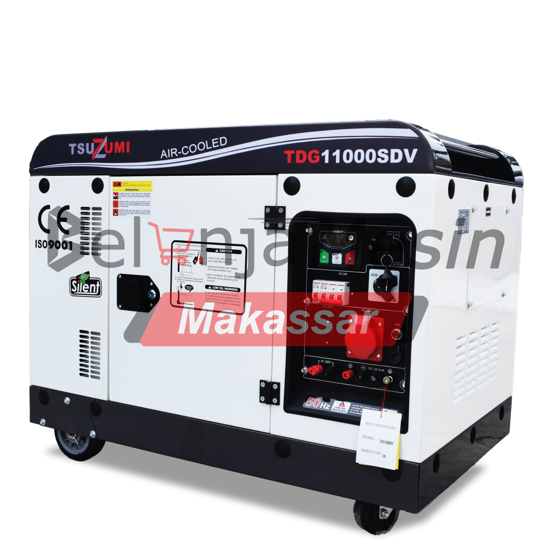 Genset Silent Diesel 10 Kva 7.5000 watt 3 Phase TDG11000SDV Tsuzumi - Image 2
