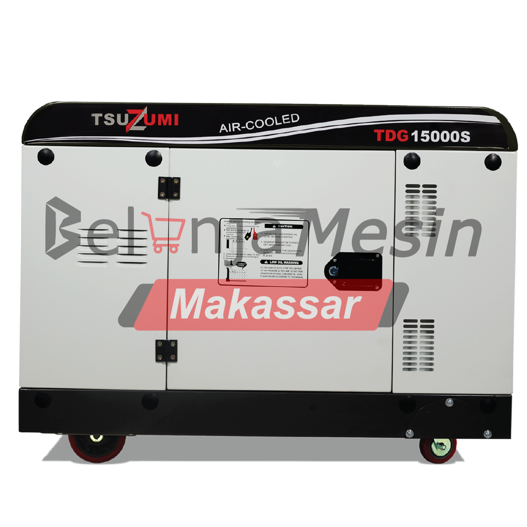 Genset Silent Diesel 15 KVA 3 Phase 12000 watt TDG15000S TSUZUMI