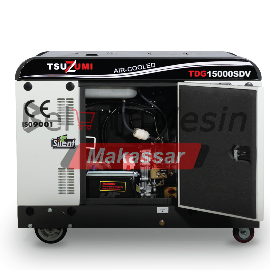 Genset Silent 15 KVA Dual Voltage 1Phase & 3 Phase TDG15000SDV Tsuzumi - Image 6
