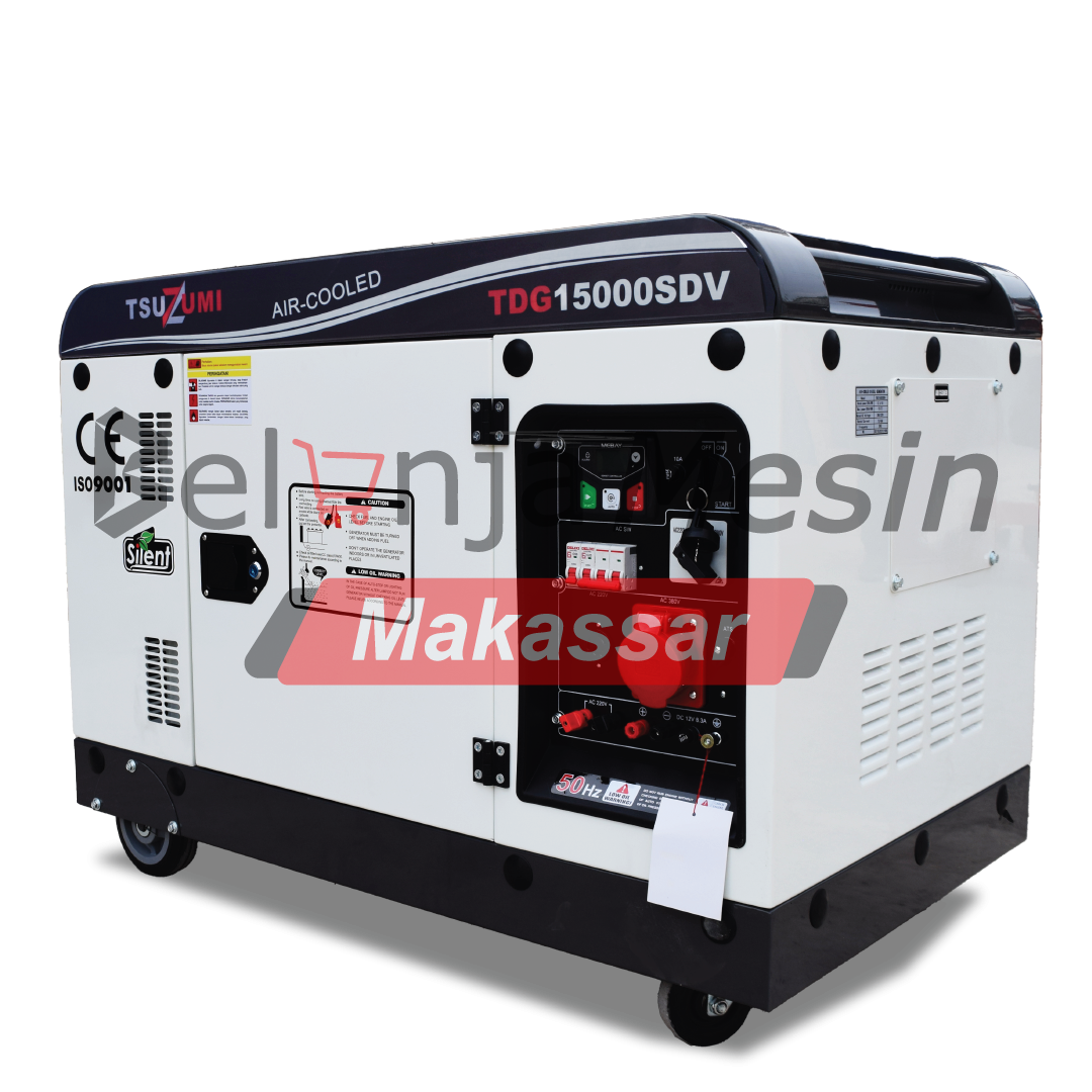 Genset Silent 15 KVA Dual Voltage 1Phase & 3 Phase TDG15000SDV Tsuzumi - Image 2