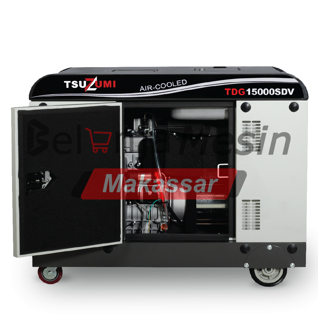 Genset Silent 15 KVA Dual Voltage 1Phase & 3 Phase TDG15000SDV Tsuzumi - Image 3