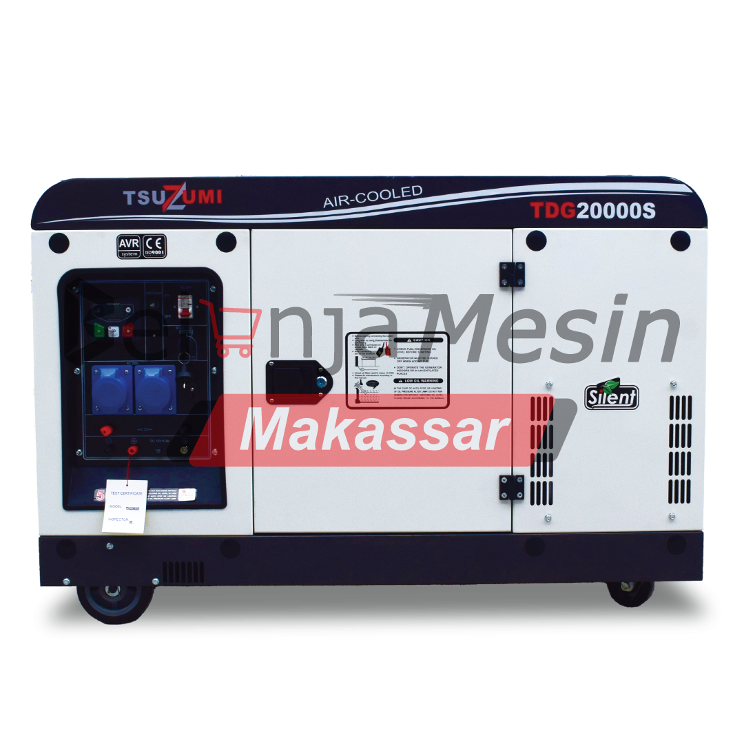 Genset Silent Diesel 20 KVA 1 Phase 16000 Watt TDG20000S Tsuzumi Japan Technology - Image 4