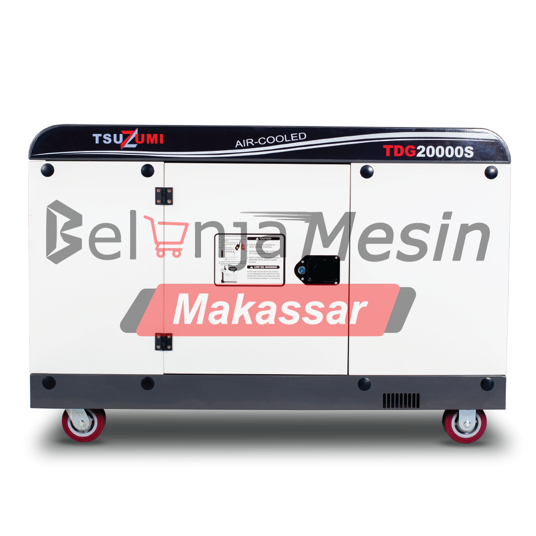 Genset Silent Diesel 20 KVA 1 Phase 16000 Watt TDG20000S Tsuzumi Japan Technology