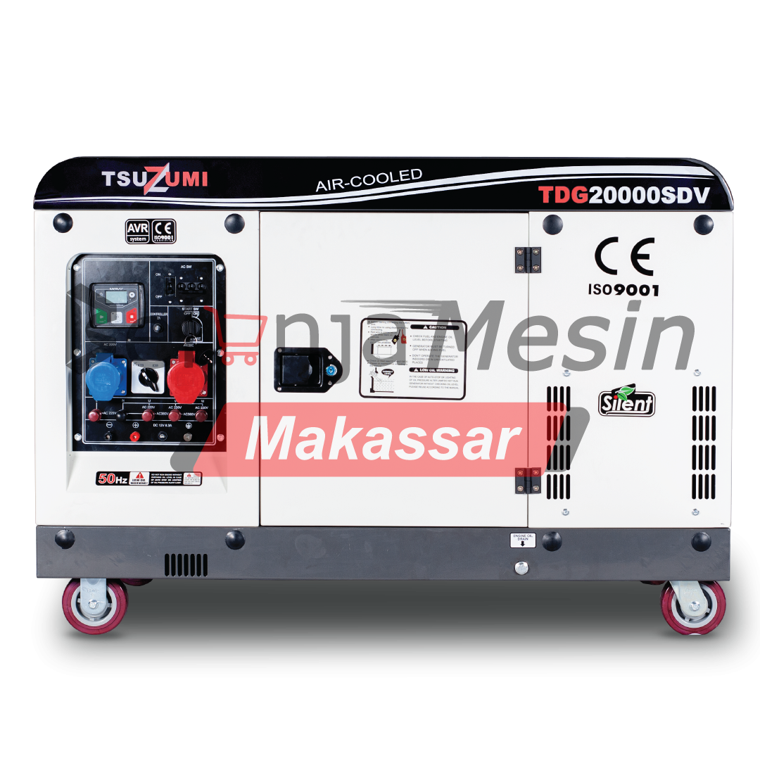 Genset Silent Diesel 20 KVA 16000 Watt 3 Phase TDG20000SDV Tsuzumi - Image 5