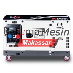 Genset Silent Diesel 20 KVA 16000 Watt 3 Phase TDG20000SDV Tsuzumi