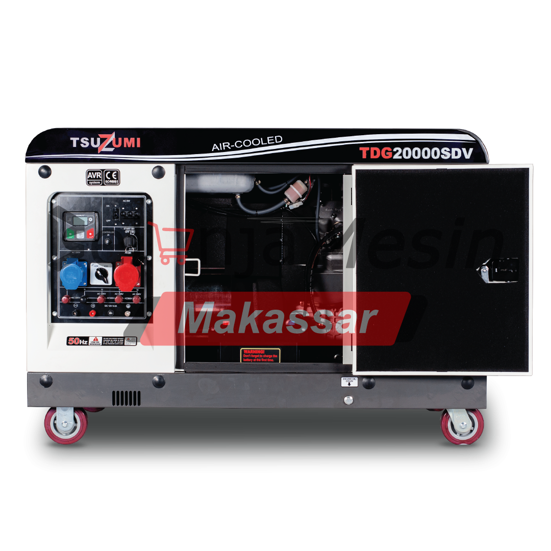 Genset Silent Diesel 20 KVA 16000 Watt 3 Phase TDG20000SDV Tsuzumi - Image 3