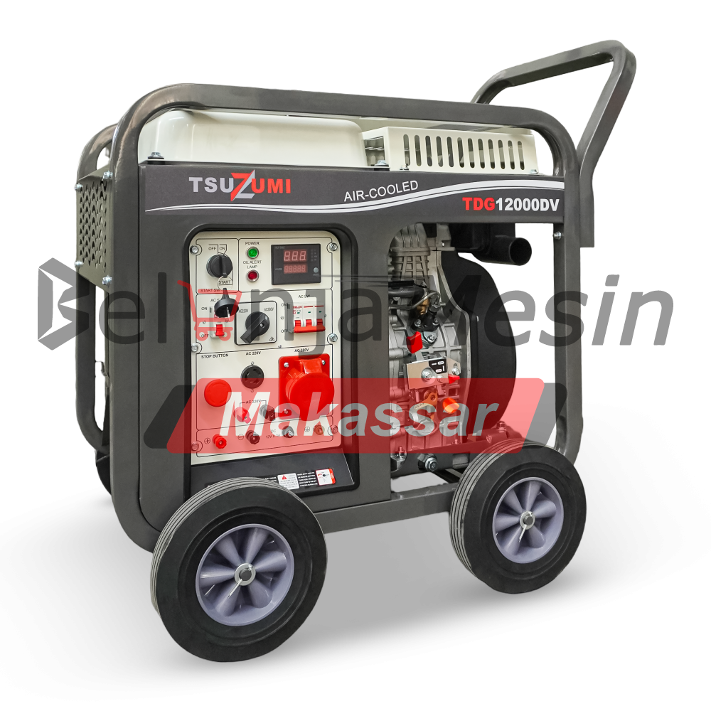 Genset Open 12 KVA 3 Phase Super Power 9000 Watt TDG12000DV Tsuzumi - Image 6