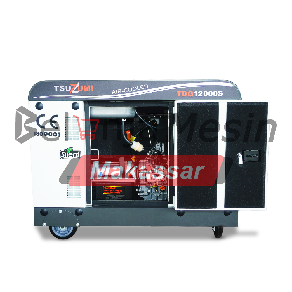 Genset Silent Diesel 12 Kva 9000 Watt 1 Phase TDG12000S Tsuzumi - Image 3