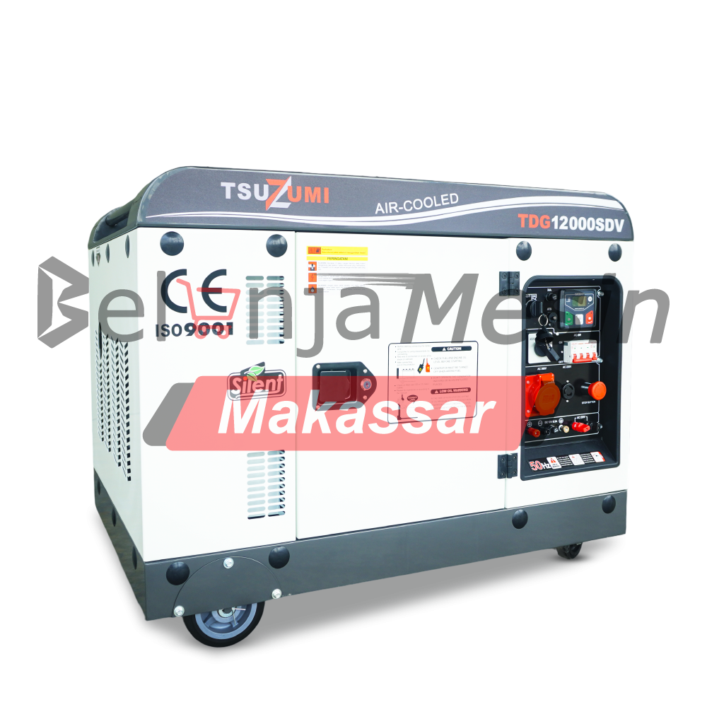 Genset Diesel Silent 12 kVA 9000 watt 3 Phase TDG12000SDV Tsuzumi - Image 2
