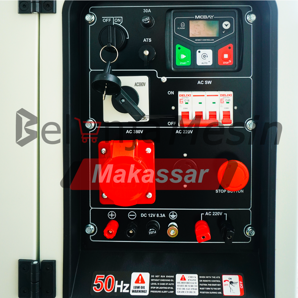 Genset Diesel Silent 12 kVA 9000 watt 3 Phase TDG12000SDV Tsuzumi - Image 5