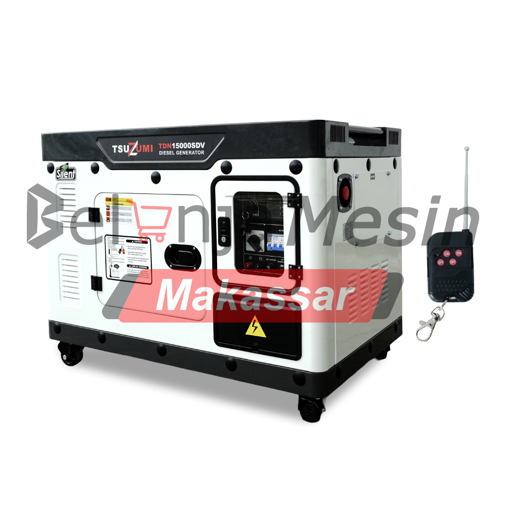 Genset Silent Diesel 15 KVA 11 KW 3 Phase TDN15000SDV+Remote Tsuzumi