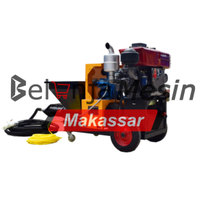 Mesin Plaster Tembok Diesel Mortar Sprayer 18 HP 4 Tak TMS-D Tsuzumi