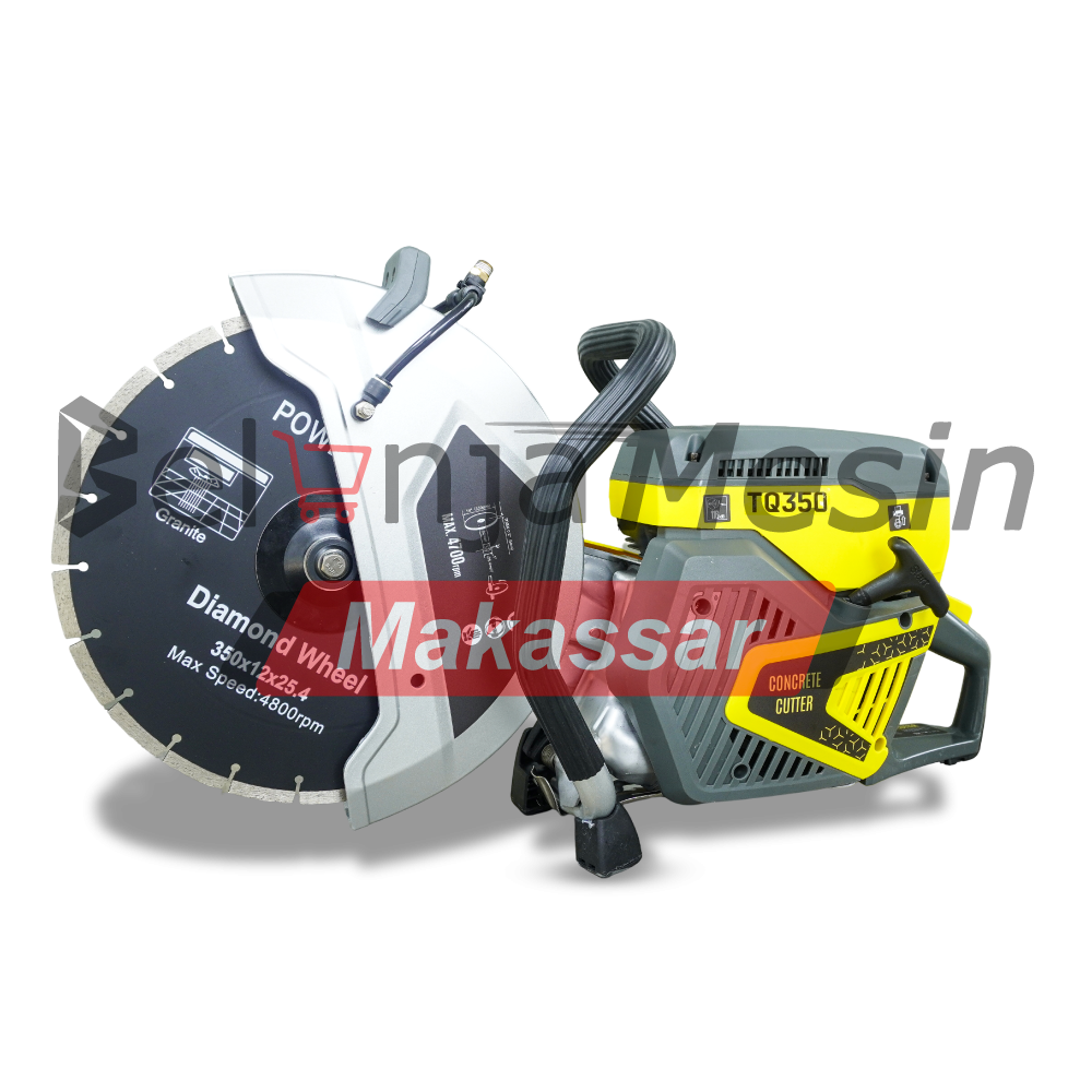 Mesin Pemotong Beton 74cc4.7 HP 3.5 KW Concrete Cutter TQ350 Tsuzumi