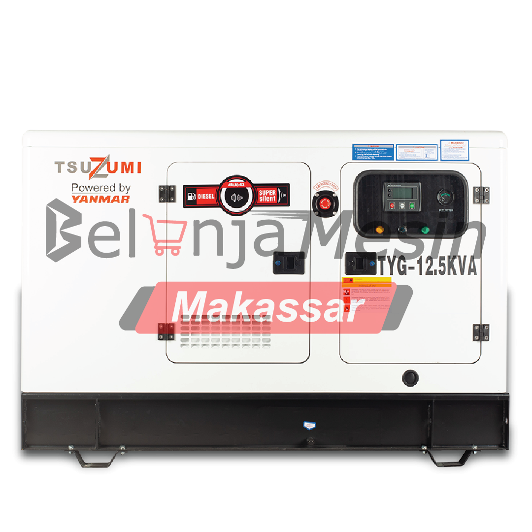 Genset Silent Diesel 12,5 KVA 10 KW 3 Silinder TYG 12,5 KVA Tsuzumi