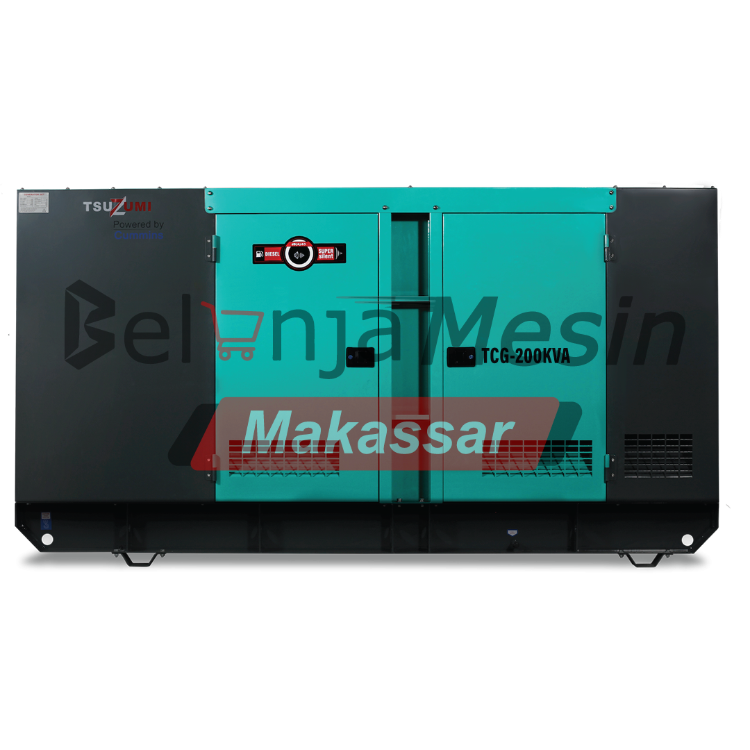 Genset Silent Diesel 200 KVA 150 KW 6 Silinder TCG 200 KVA Tsuzumi