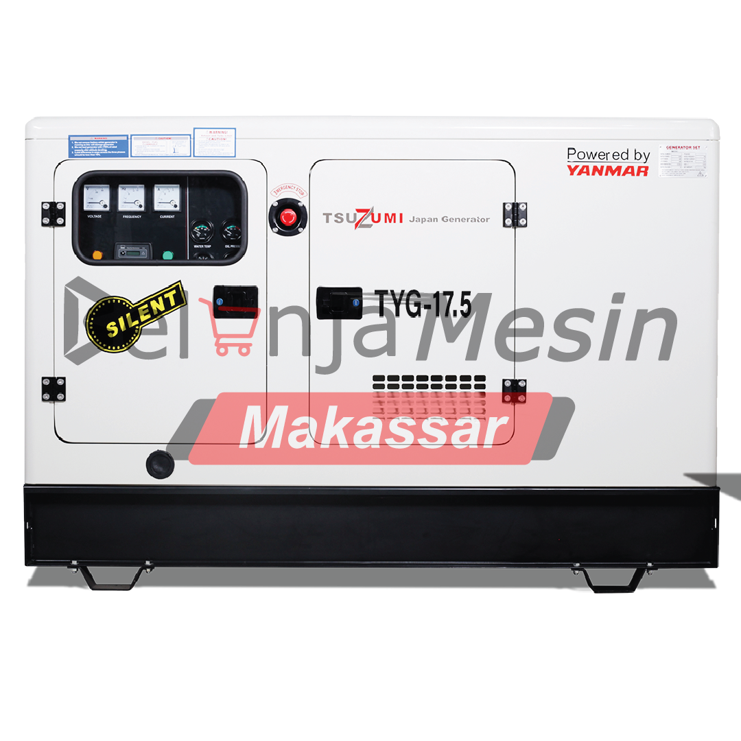 Genset Silent Diesel 17,5 KVA 14 KW 3 Phase TYG 17,5 KVA Tsuzumi