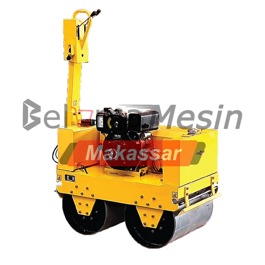 Mesin Pemadat Aspal Baby Roller Double Drum Engine Diesel 4 KW TBR64-2 Tsuzumi