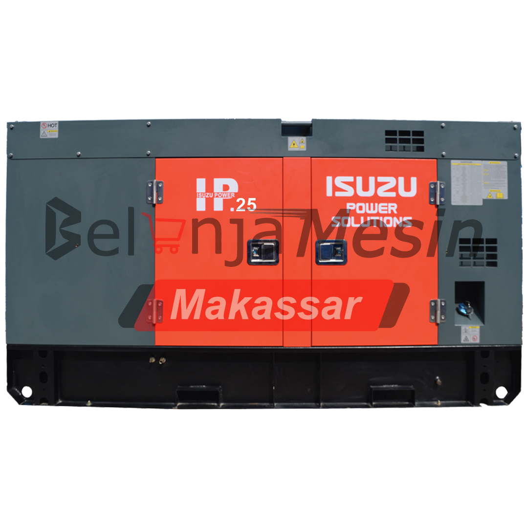 Genset Silent Solar 25 KVA 3 Phase IP25 Isuzu