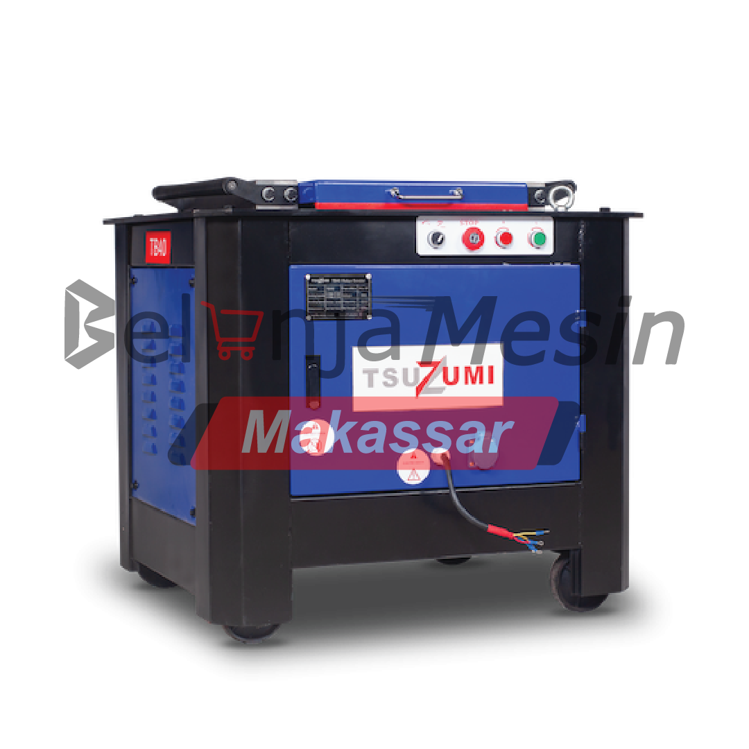Mesin Pembengkok Besi 3 Phase 50mm 4000 Watt Bar Bending TB50 Tsuzumi