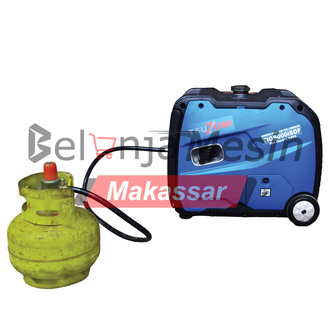 Genset Silent Inverter 5 Kva Dual Fuel Bensin Dan LPG 4 KW TIG5000iSDF TSUZUMI