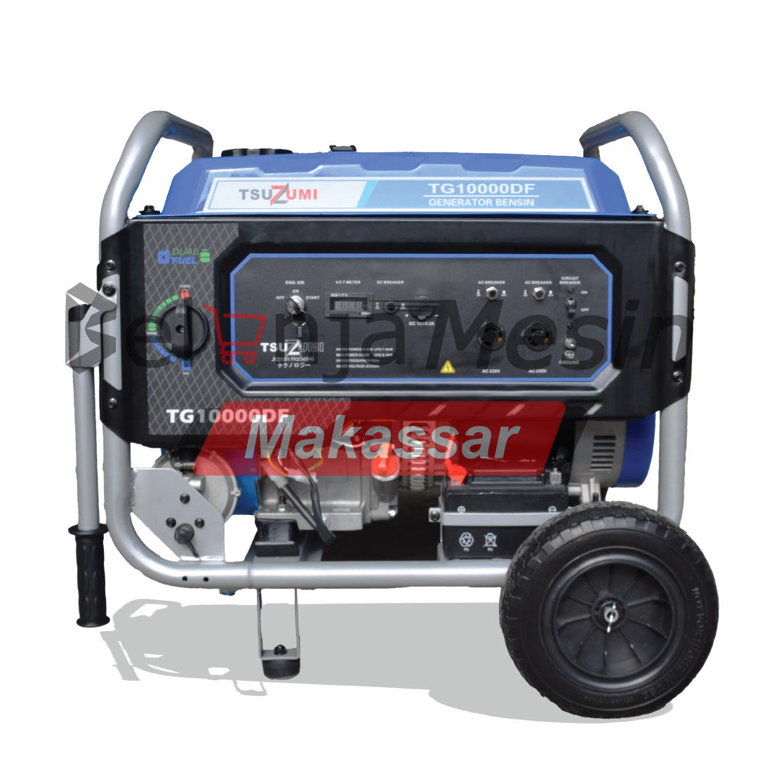 Genset Open Dual Fuel Bensin & LPG 10 kva 1 phase TG10000DF TSUZUMI