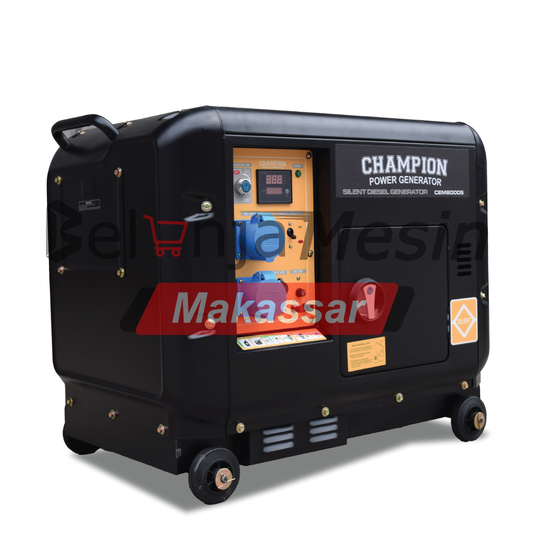 Genset Silent Diesel 8 KVA 5500 Watt CEM8000S Champion - Image 2