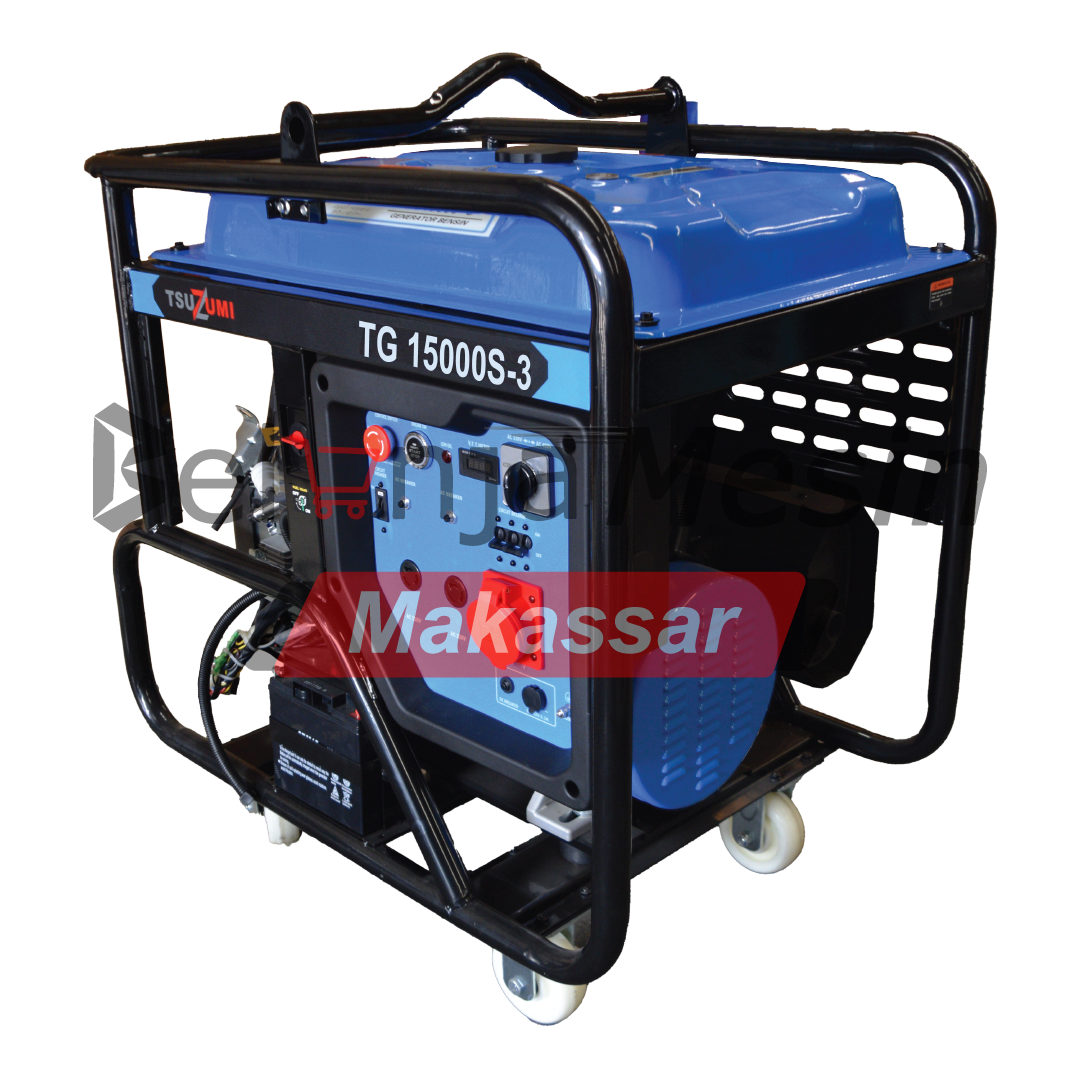 Genset Open Bensin 15 Kva 3 Phase 10.000 Watt TG15000-3 TSUZUMI - Image 3