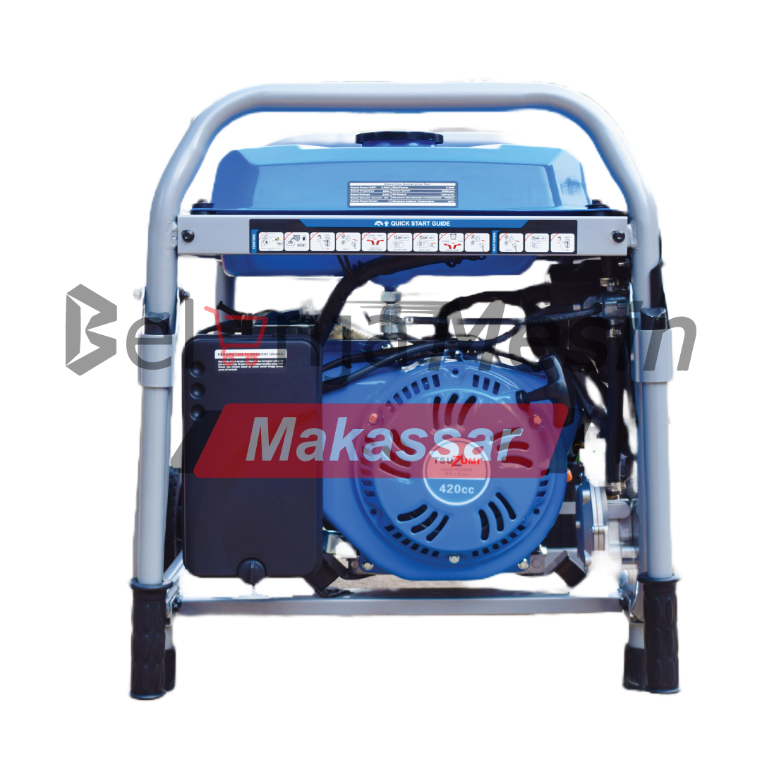 Genset Open Dual Fuel Bensin & Lpg 5000 watt 1 phase TG7800DF TSUZUMI - Image 4