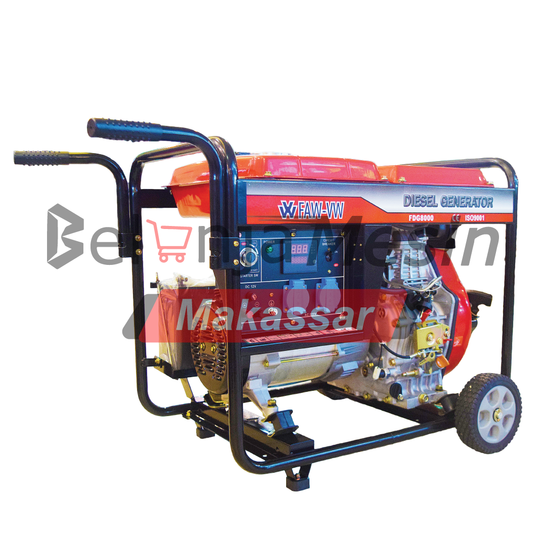 Genset Open Diesel 7.5 kVa 6kW FDG8000 FAW-VW