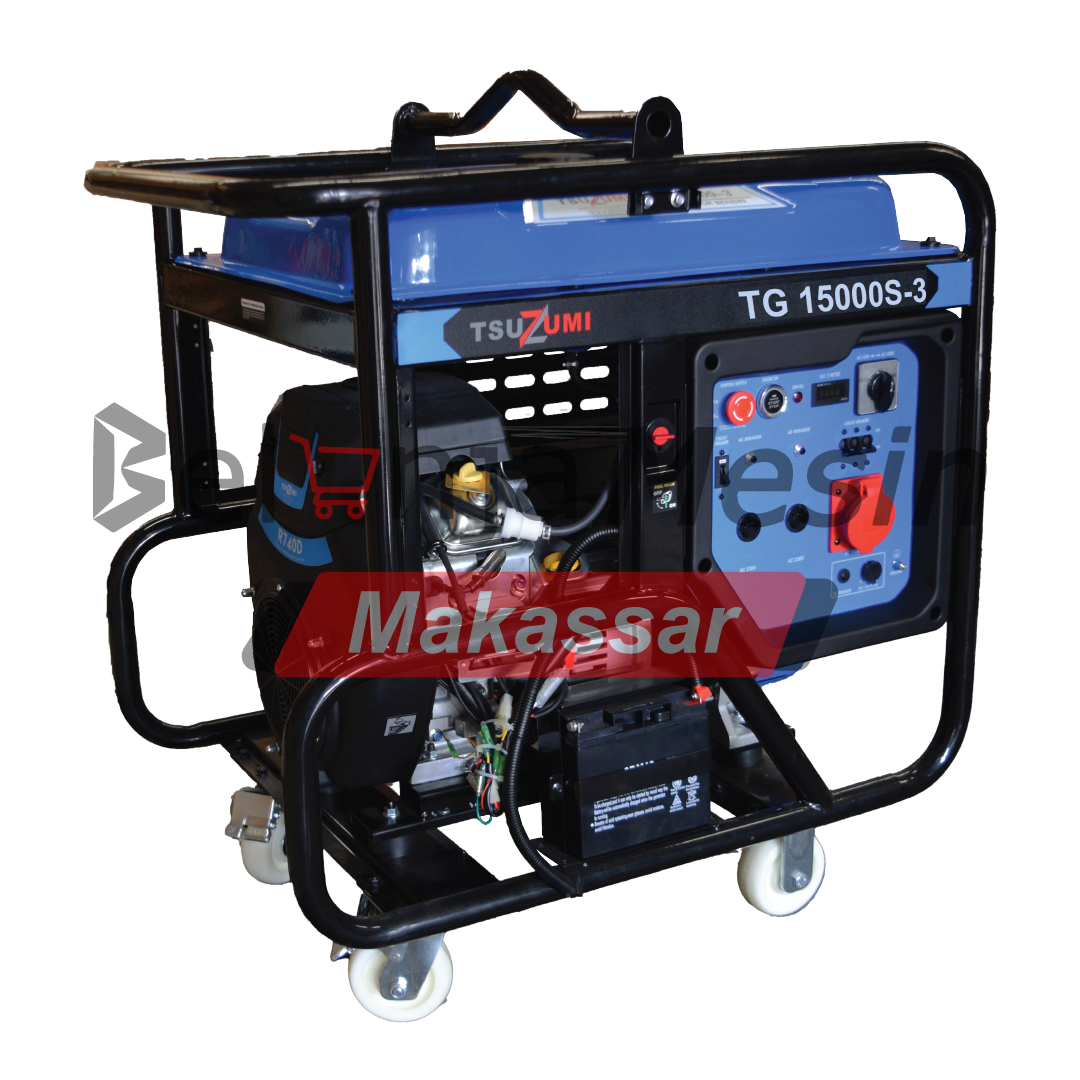 Genset Open Bensin 15 Kva 3 Phase 10.000 Watt TG15000-3 TSUZUMI