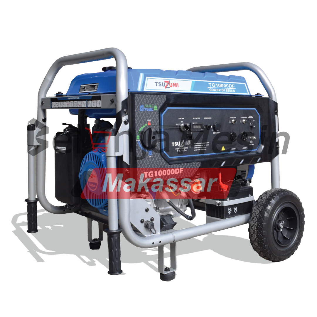 Genset Open Dual Fuel Bensin & LPG 10 kva 1 phase TG10000DF TSUZUMI - Image 3