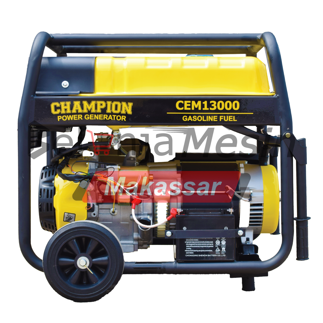Genset Open Bensin 10 KW Electric Starter 500cc CEM13000 Champion