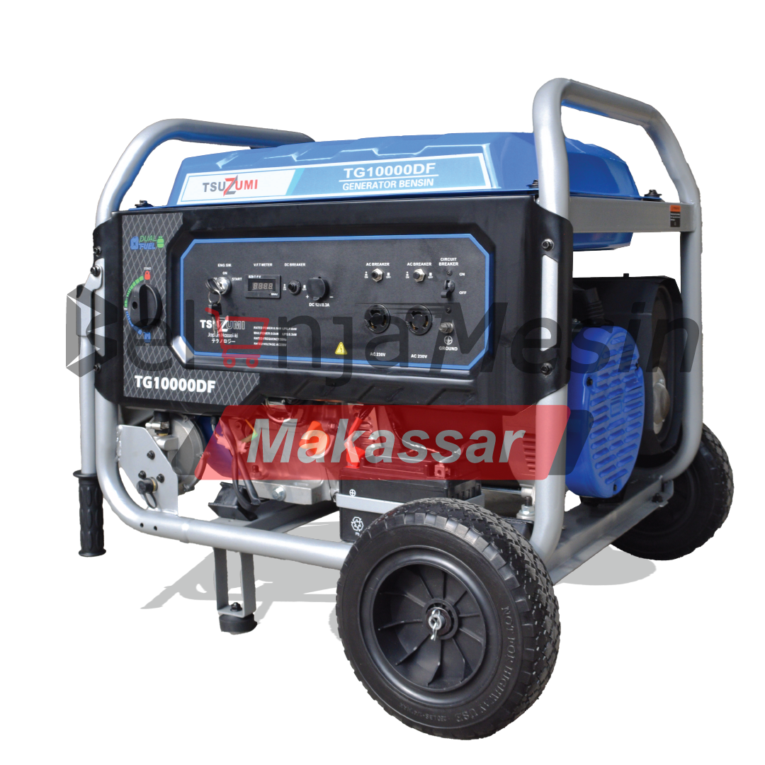 Genset Open Dual Fuel Bensin & LPG 10 kva 1 phase TG10000DF TSUZUMI - Image 2