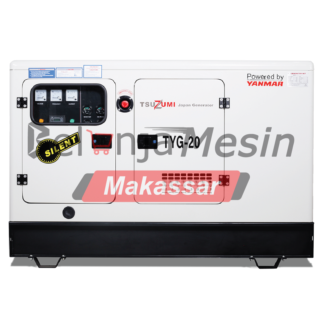 Genset Silent Diesel 20 KVA 16 KW 4 Silinder TYG 20 KVA Tsuzumi